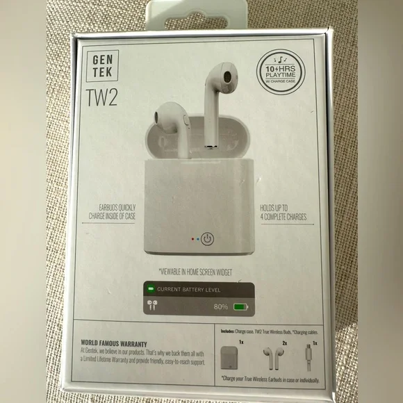Wireless Earbuds GENTEK Bluetooth. charge case included - Picture 4 of 5